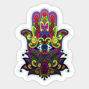 Rainbow Hamsa Sticker